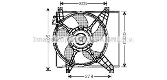 Вентилятор AVA QUALITY COOLING HY7504