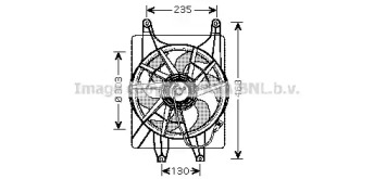 Вентилятор, охлаждение двигателя AVA QUALITY COOLING HY7513