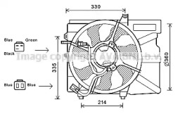 Вентилятор AVA QUALITY COOLING HY7525