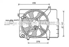 Вентилятор, охлаждение двигателя AVA QUALITY COOLING HY7527