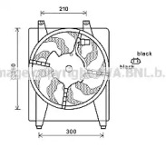 Вентилятор, охлаждение двигателя AVA QUALITY COOLING HY7535