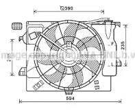 Вентилятор AVA QUALITY COOLING HY7541