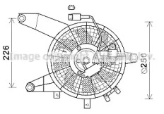 Вентилятор, охлаждение двигателя AVA QUALITY COOLING HY7564