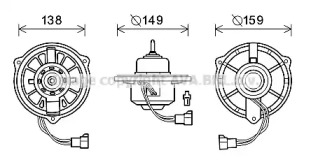 Электродвигатель, вентиляция салона AVA QUALITY COOLING HY8415