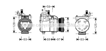 Компрессор AVA QUALITY COOLING HYAK093