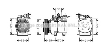 Компрессор AVA QUALITY COOLING HYAK160