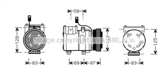 Компрессор AVA QUALITY COOLING HYAK198