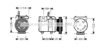 Компрессор AVA QUALITY COOLING HYAK199