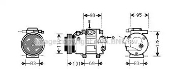 Компрессор AVA QUALITY COOLING HYAK237