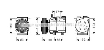 Компрессор AVA QUALITY COOLING HYAK324