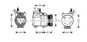 Компрессор AVA QUALITY COOLING HYK093