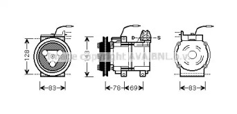 Компрессор AVA QUALITY COOLING HYK124