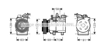 Компрессор AVA QUALITY COOLING HYK197