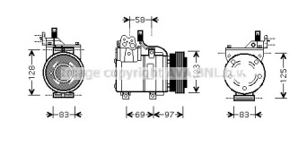 Компрессор AVA QUALITY COOLING HYK198