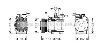 Компрессор AVA QUALITY COOLING HYK209