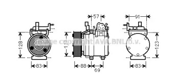 Компрессор AVA QUALITY COOLING HYK258