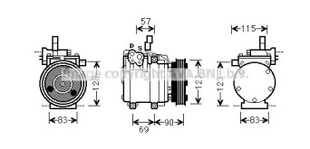 Компрессор AVA QUALITY COOLING HYK265