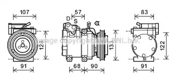 Компрессор AVA QUALITY COOLING HYK287