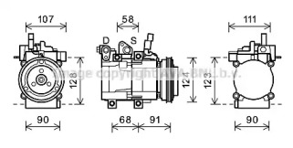 Компрессор AVA QUALITY COOLING HYK321