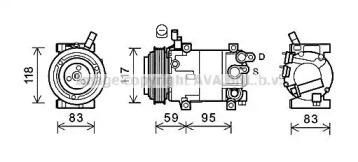 Компрессор AVA QUALITY COOLING HYK323