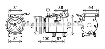 Компрессор AVA QUALITY COOLING HYK341