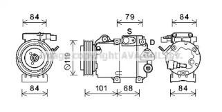 Компрессор AVA QUALITY COOLING HYK374