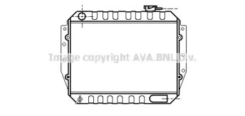 Радиатор, охлаждение двигателя AVA QUALITY COOLING IS2010