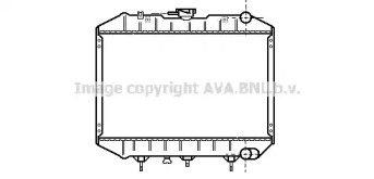Радиатор, охлаждение двигателя AVA QUALITY COOLING IS2018
