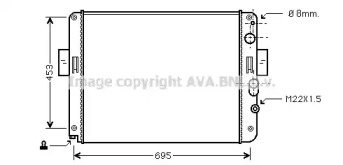 Радиатор, охлаждение двигателя AVA QUALITY COOLING IV2061