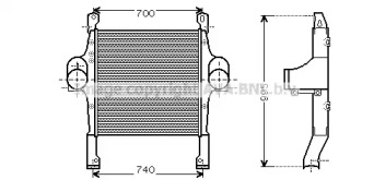 Интеркулер AVA QUALITY COOLING IV4083