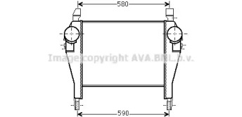 Интеркулер AVA QUALITY COOLING IV4106