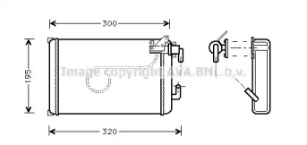 Теплообменник, отопление салона AVA QUALITY COOLING IV6013