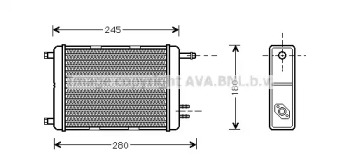 Теплообменник, отопление салона AVA QUALITY COOLING IV6031