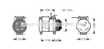 Компрессор AVA QUALITY COOLING IVAK074