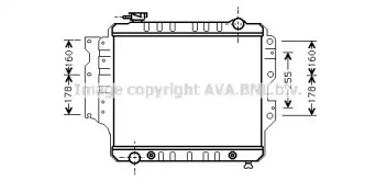 Радиатор, охлаждение двигателя AVA QUALITY COOLING JE2023