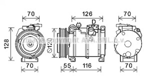 Компрессор AVA QUALITY COOLING JEK068