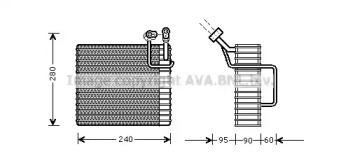 Испаритель, кондиционер AVA QUALITY COOLING JEV024