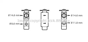 Клапан AVA QUALITY COOLING JR1046