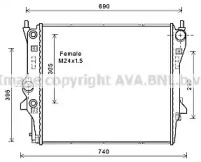 Теплообменник AVA QUALITY COOLING JR2053