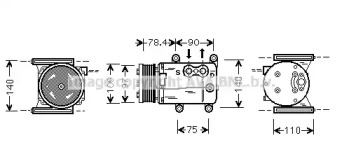 Компрессор AVA QUALITY COOLING JRAK025