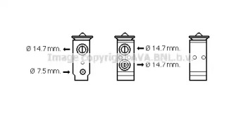 Расширительный клапан, кондиционер AVA QUALITY COOLING KA1186