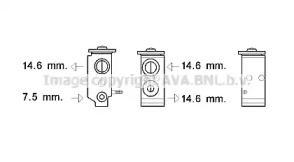 Расширительный клапан, кондиционер AVA QUALITY COOLING KA1277