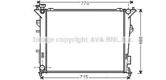 Радиатор, охлаждение двигателя AVA QUALITY COOLING KA2107