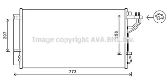 Конденсатор AVA QUALITY COOLING KA5255D