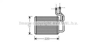 Теплообменник, отопление салона AVA QUALITY COOLING KA6088