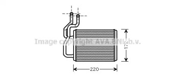 Теплообменник, отопление салона AVA QUALITY COOLING KA6118