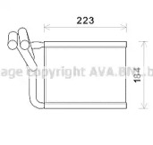 Теплообменник, отопление салона AVA QUALITY COOLING KA6167