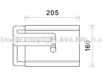 Теплообменник, отопление салона AVA QUALITY COOLING KA6202