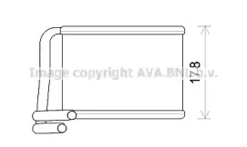 Теплообменник, отопление салона AVA QUALITY COOLING KA6222