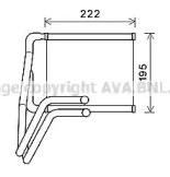 Теплообменник, отопление салона AVA QUALITY COOLING KA6276